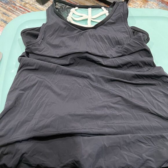 Balera sports bra open draped back dance top convention wear - Picture 3 of 5